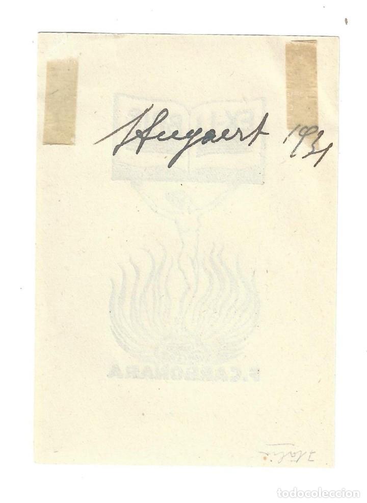 Arte: EX- LIBRIS.- FRANCESCO CARBONARA- 1931 - Foto 2