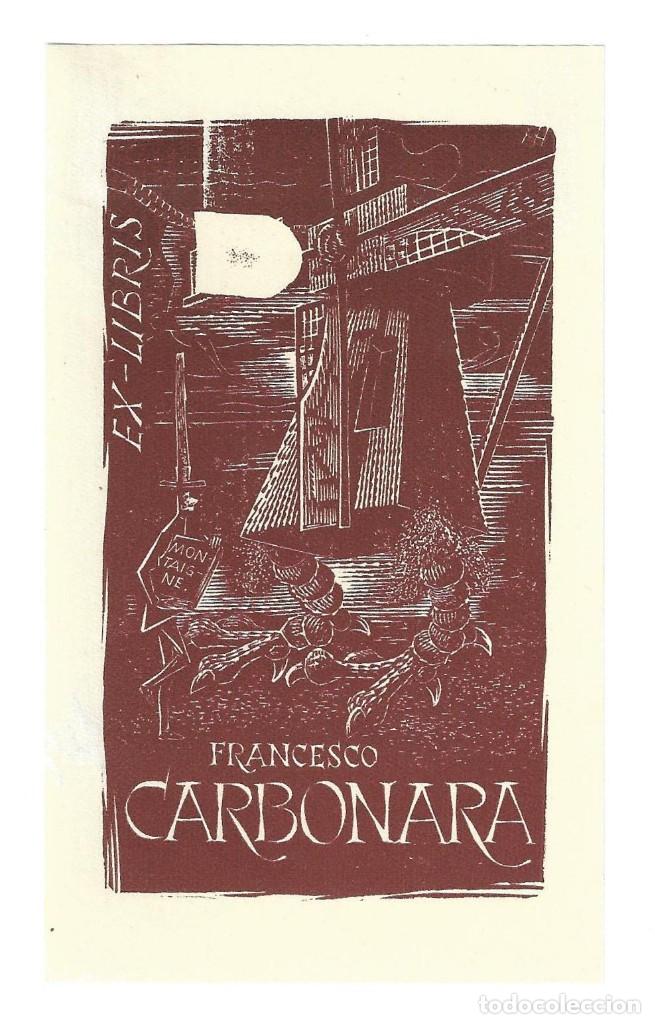 Arte: EX- LIBRIS.- FRANCESCO CARBONARA - Foto 1