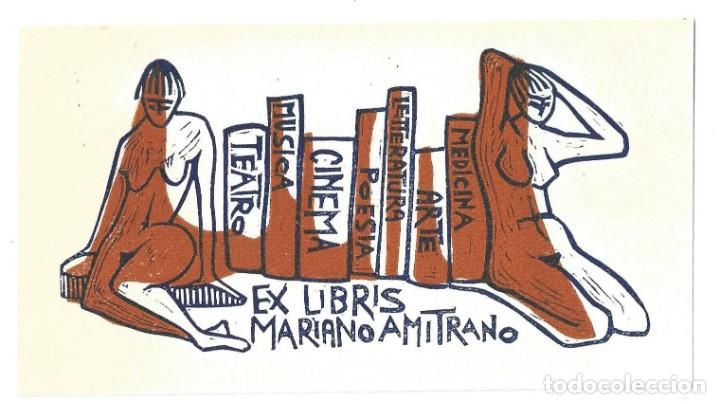 Arte: EX- LIBRIS.- MARIANO AMITRANO. DESNUDO - Foto 1