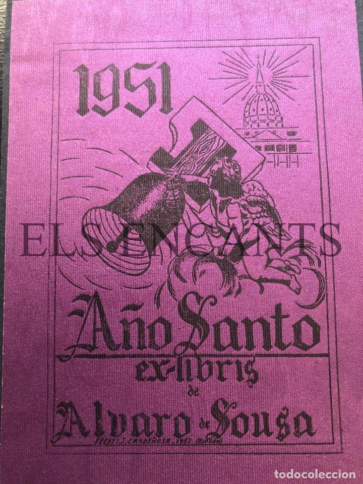 Arte: EXLIBRIS A&Ntilde;O SANTO 1951 ALVARO SOUSA - Foto 1