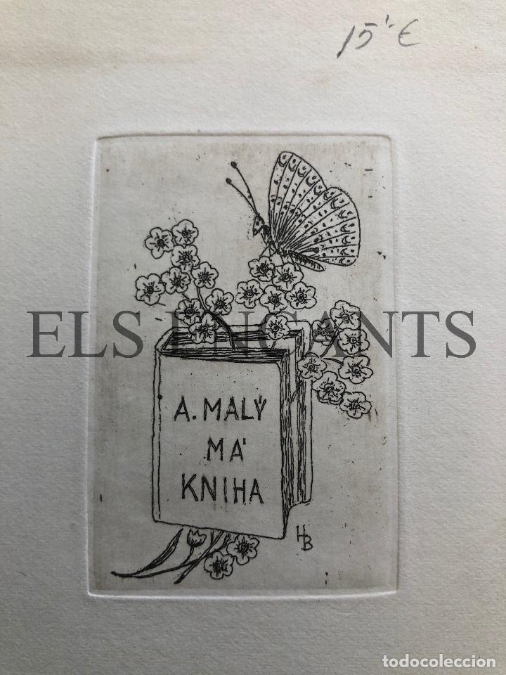 Arte: EXLIBRIS A .MALY MA KNIHA - Foto 1