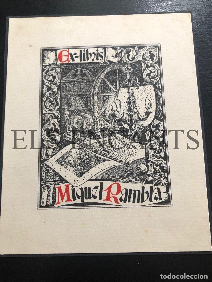 Arte: EXLIBRIS MIQUEL RAMBLA - Foto 1