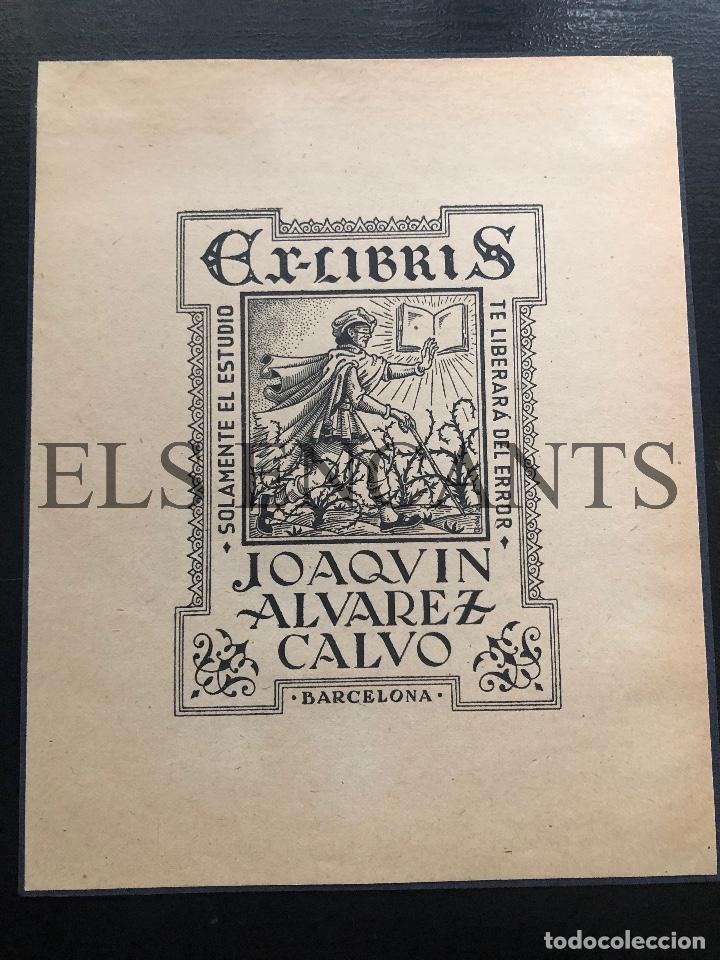 Arte: EXLIBRIS JOAQUIN ALVAREZ CALVO - Foto 1