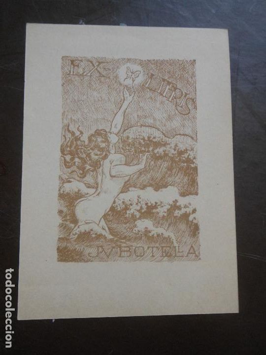 Arte: EX LIBRIS DE JUAN VICENTE BOTELLA EXLIBRIS DESNUDO - Foto 1