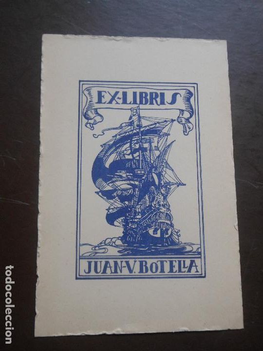 Arte: EX LIBRIS DE JUAN VICENTE BOTELLA PARA EL EXLIBRIS BARCO - Foto 1