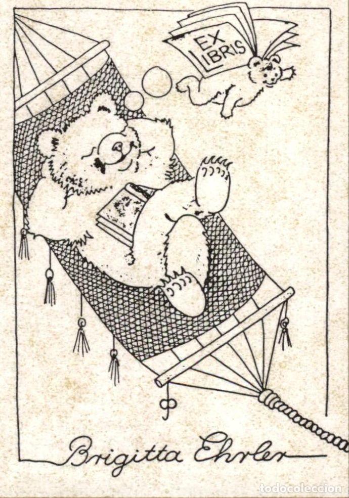 Arte: ORIGINAL - EXLIBRIS EX-LIBRIS - Brigitta Ehrler - 8 X 6 CMS - Foto 1