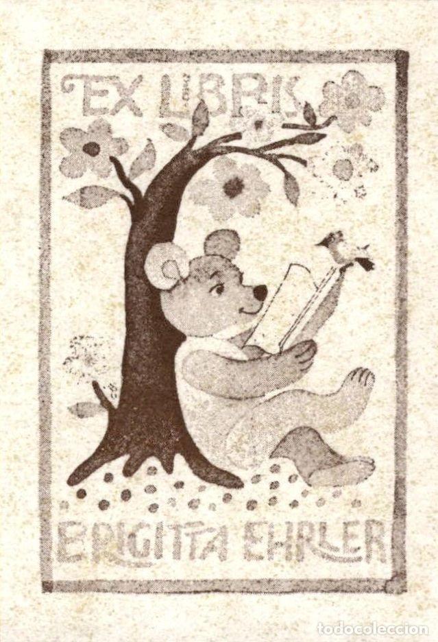 Arte: ORIGINAL - EXLIBRIS EX-LIBRIS - Brigitta Ehrler - 8 X 6 CMS - Foto 1