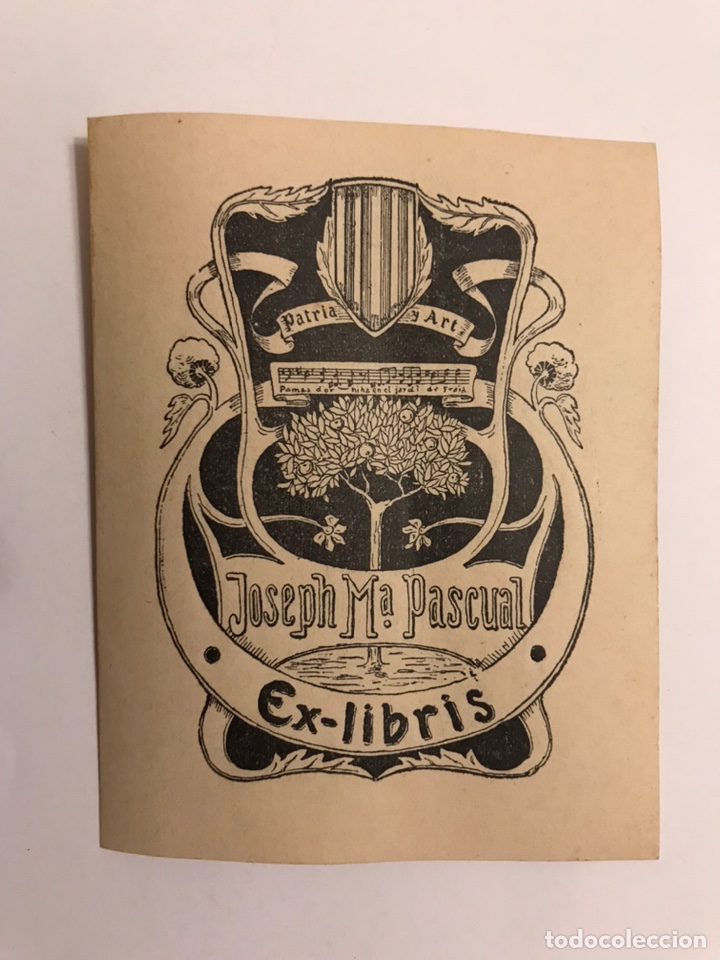 Arte: EX LIBRIS, Joseph M. Pascual, Patria y Art... - Foto 1