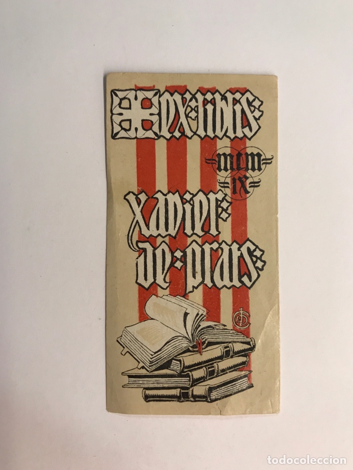 Arte: EX LIBRIS. XAVIER DE PRATS (Lit. CDI?) A&ntilde;o 1909 - Foto 1