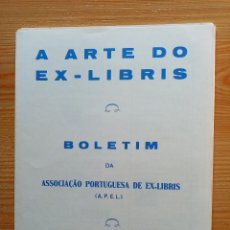 Arte: A ARTE DO EX-LIBRIS BOLETIM DA ASSOCIACAO PORTUGUESA DE EX-LIBRIS Nº 117-1991. Lote 217272221
