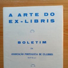 Arte: A ARTE DO EX-LIBRIS BOLETIM DA ASSOCIACAO PORTUGUESA DE EX-LIBRIS Nº 118-1992. Lote 217272827