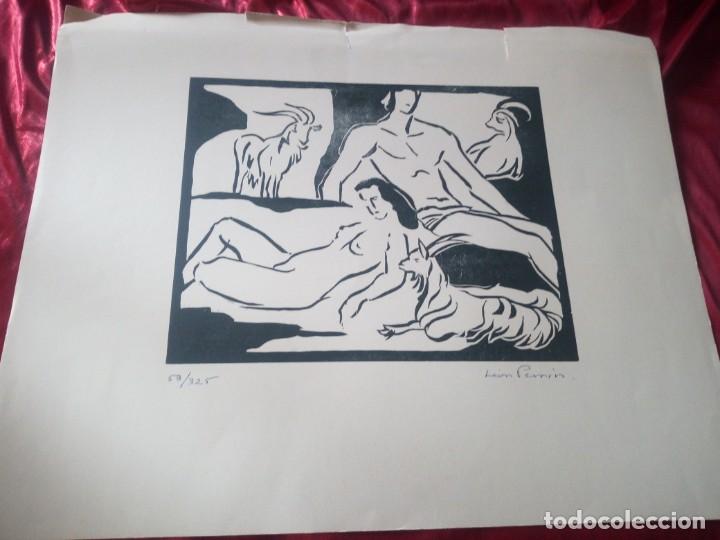 Arte: exlibris desnudo le&oacute;n perrin 53/325 - Foto 1