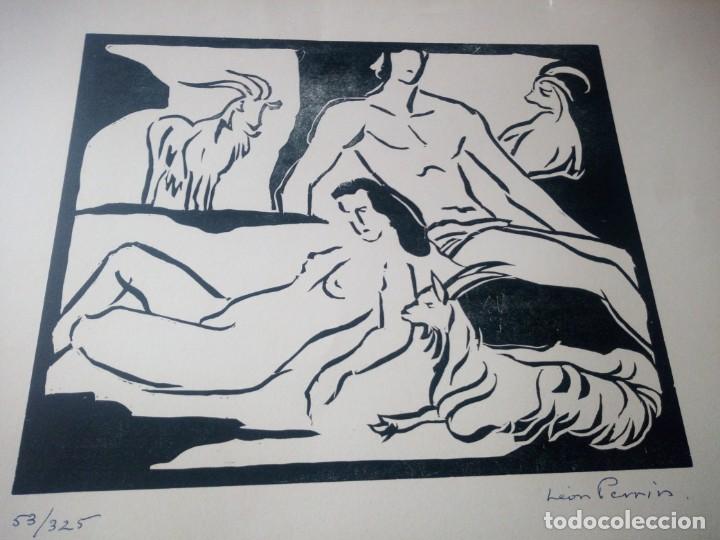 Arte: exlibris desnudo le&oacute;n perrin 53/325 - Foto 2