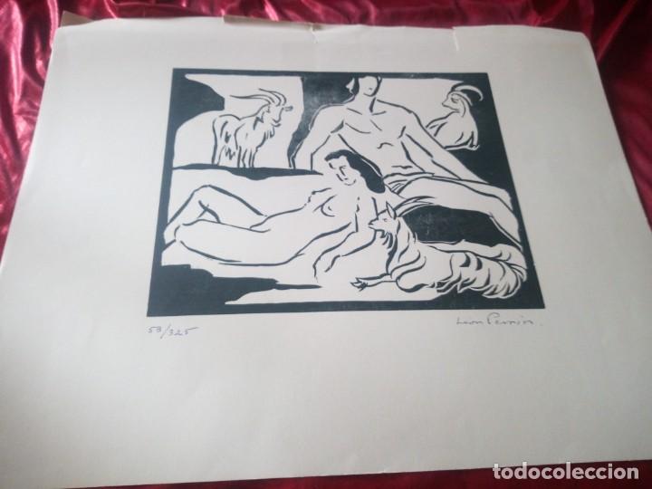 Arte: exlibris desnudo le&oacute;n perrin 53/325 - Foto 6