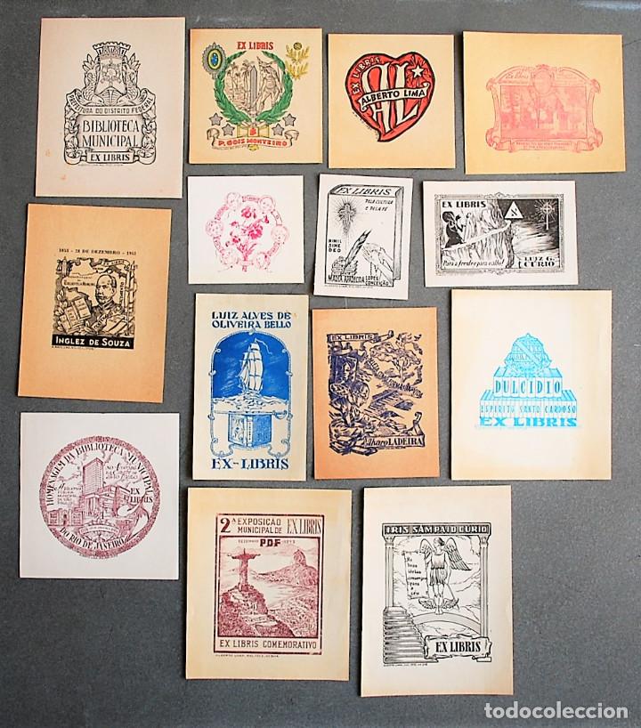 Arte: 14 Ex-Libris de Brasil Brazil - Foto 1