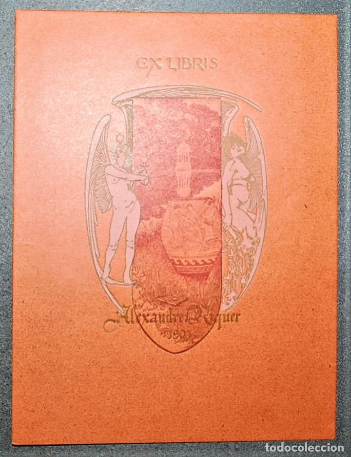 Arte: Ex-Libris de Alexandre de Riquer 1901 - Foto 1