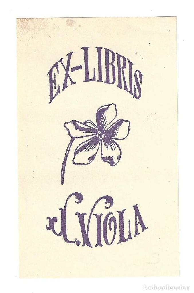 Arte: EX- LIBRIS.- VIOLA. ARTE. LIBROS - Foto 1