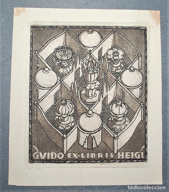Arte: Ex-Libris de Bartholomew Steffere para Guido Heigl - Foto 1