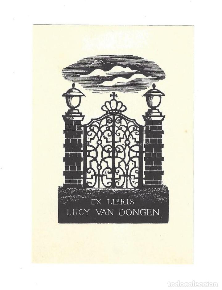 Arte: EX- LIBRIS.- LUCY VAN DONGEN. ARTE. LIBROS - Foto 1