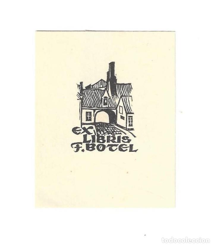 Arte: EX- LIBRIS.- F. BOTEL. ARTE. LIBROS - Foto 1