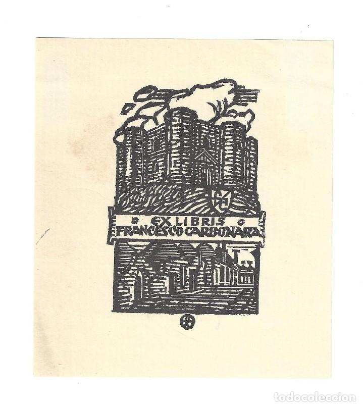Arte: EX- LIBRIS.- FRANCESCO CARBONARA. ARTE. LIBROS - Foto 1