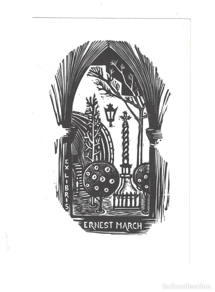 Arte: EX- LIBRIS.- ERNEST MARCH. ARTE. LIBROS - Foto 1