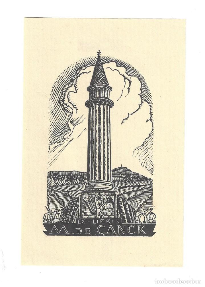 Arte: EX- LIBRIS.- M. DE CANCK. ARTE. LIBROS - Foto 1