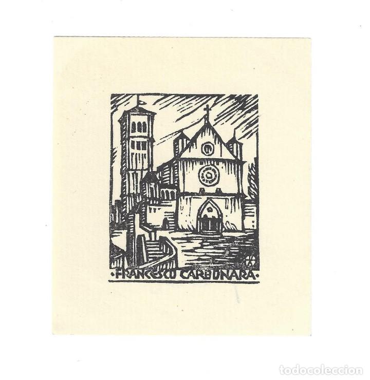 Arte: EX- LIBRIS.- FRANCESCO CARBONARA. IGLESIA. ARTE. LIBROS - Foto 1