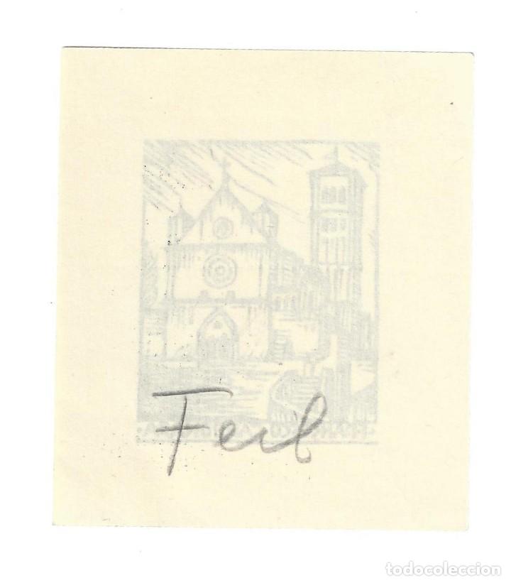 Arte: EX- LIBRIS.- FRANCESCO CARBONARA. IGLESIA. ARTE. LIBROS - Foto 2