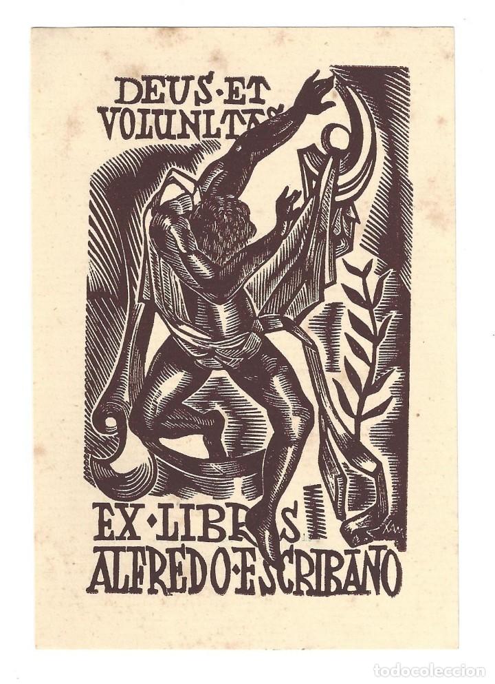 Arte: EX- LIBRIS.- ALFREDO ESCRIBANO. MADRID. ARTE. LIBROS - Foto 1