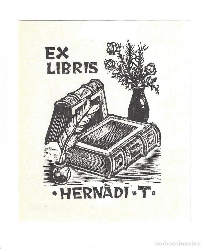Arte: EX- LIBRIS.- HERN&Agrave;DI T. ARTE. LIBROS. HUNGR&Iacute;A- 1961 - Foto 1