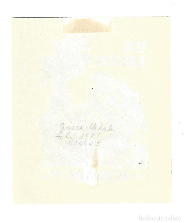 Arte: EX- LIBRIS.- HERN&Agrave;DI T. ARTE. LIBROS. HUNGR&Iacute;A- 1961 - Foto 2