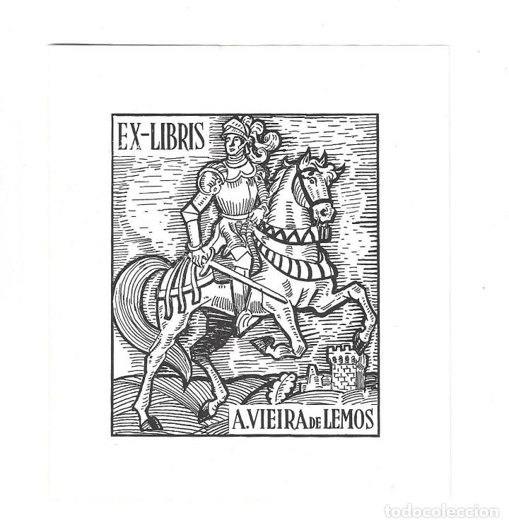 Arte: EX- LIBRIS.- A. VIEIRA DE LEMOS. ARTE. CABALLOS. LIBROS - Foto 1