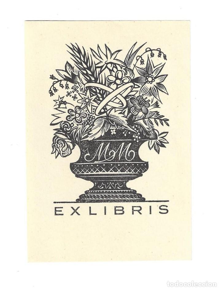 Arte: EX- LIBRIS.- M M. FLORES. ARTE. LIBROS - Foto 1