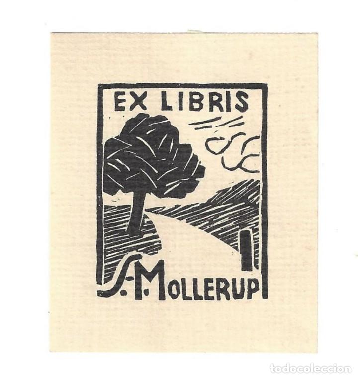 Arte: EX- LIBRIS.- S. MOLLERUP. &Aacute;RBOL. ARTE. LIBROS - Foto 1