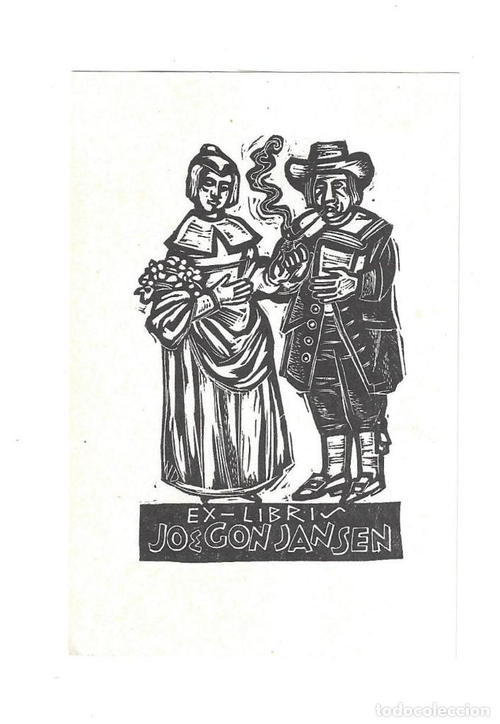 Arte: EX- LIBRIS.- JOE GON JANSEN. ARTE. LIBROS - Foto 1