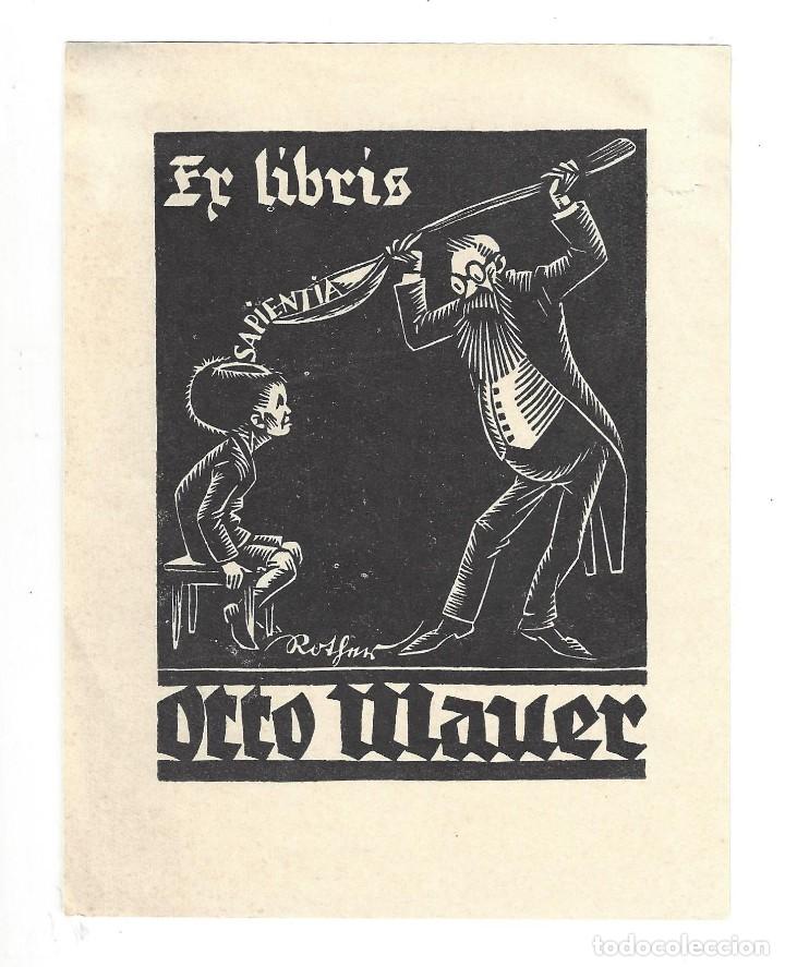 Arte: EX- LIBRIS.- OTTO MAUER. SAPIENTIA. ARTE. LIBROS - Foto 1