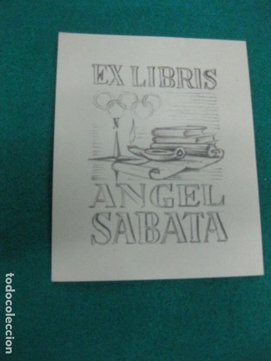 Arte: EX-LIBRIS ANGEL SABATA. - Foto 1