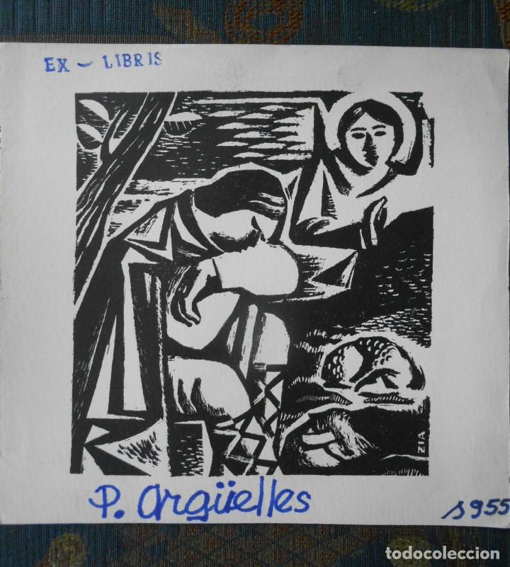 Arte: EX-LIBRIS P. ARG&Uuml;ELLES NADAL 1955 - Foto 1