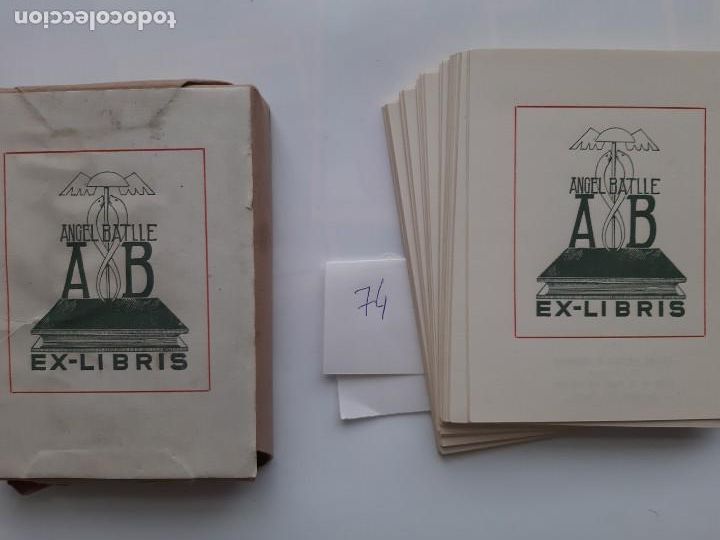Arte: LOTE 143 EX-LIBRIS ANGEL BATLLE EXLIBRIS RV - Foto 6