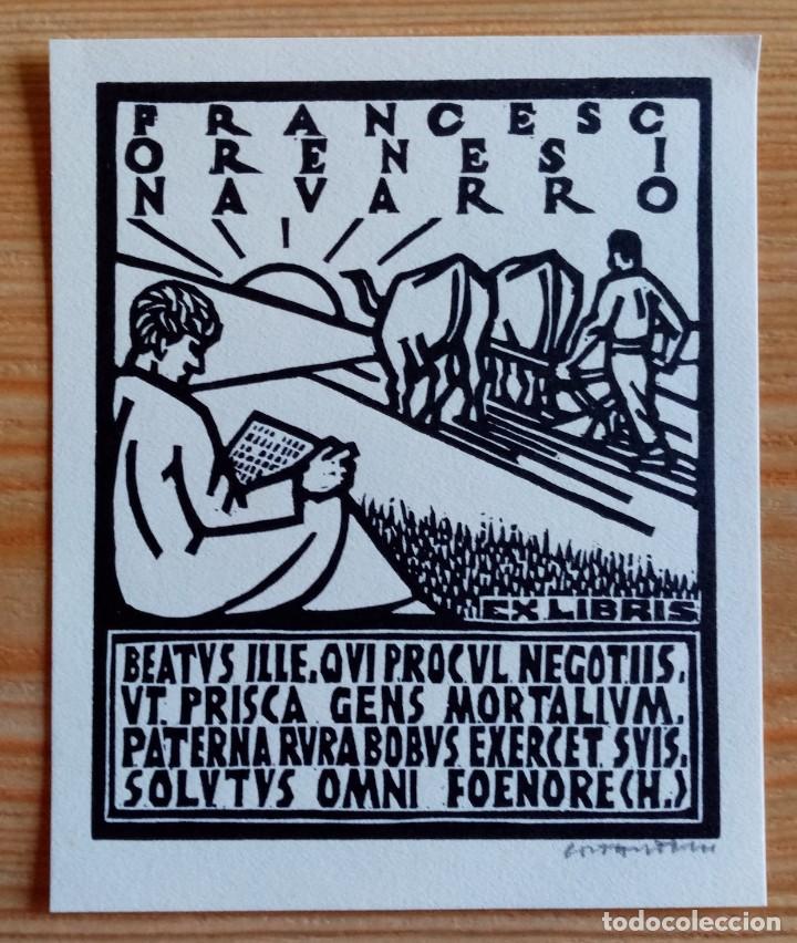 Arte: EXLIBRIS FRANCESC ORENES I NAVARRO - Foto 1
