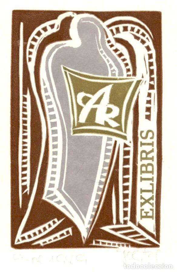 Arte: EXLIBRIS Bookplate Albert Schweitzer para AR 16 X 12 cms - Foto 1