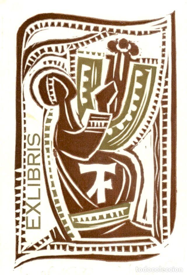 Arte: EXLIBRIS Bookplate Albert Schweitzer para AR 13 X 9 cms - Foto 1