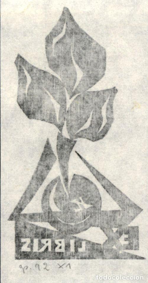Arte: EXLIBRIS Bookplate Helga Lange - Germany - 13 x 6 cms - Foto 2