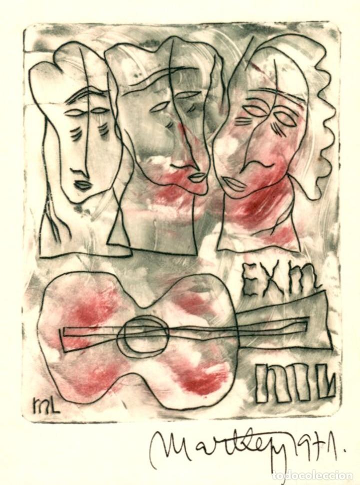 Arte: EXLIBRIS Bookplate Martley 1971 13 x 10 cms - Foto 1