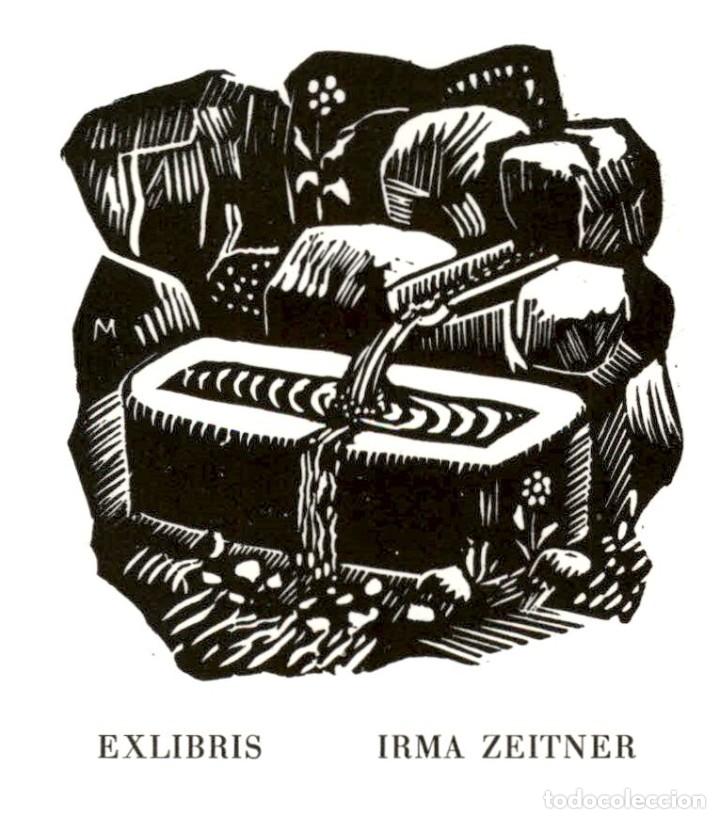 Arte: EXLIBRIS Bookplate Izidor Mole - Irma Zeitner 12 x 11 cms Ex-libris - Foto 1