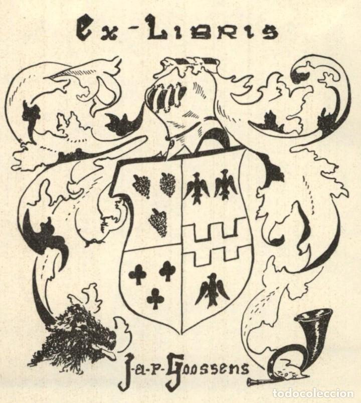 Arte: EXLIBRIS Bookplate Jap Goossens - 10 x 8 cms Ex-libris - Foto 1
