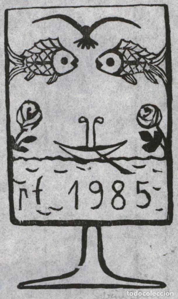 Arte: EXLIBRIS Bookplate rt 1985 - 10 x 6 cms Ex-libris - Foto 1
