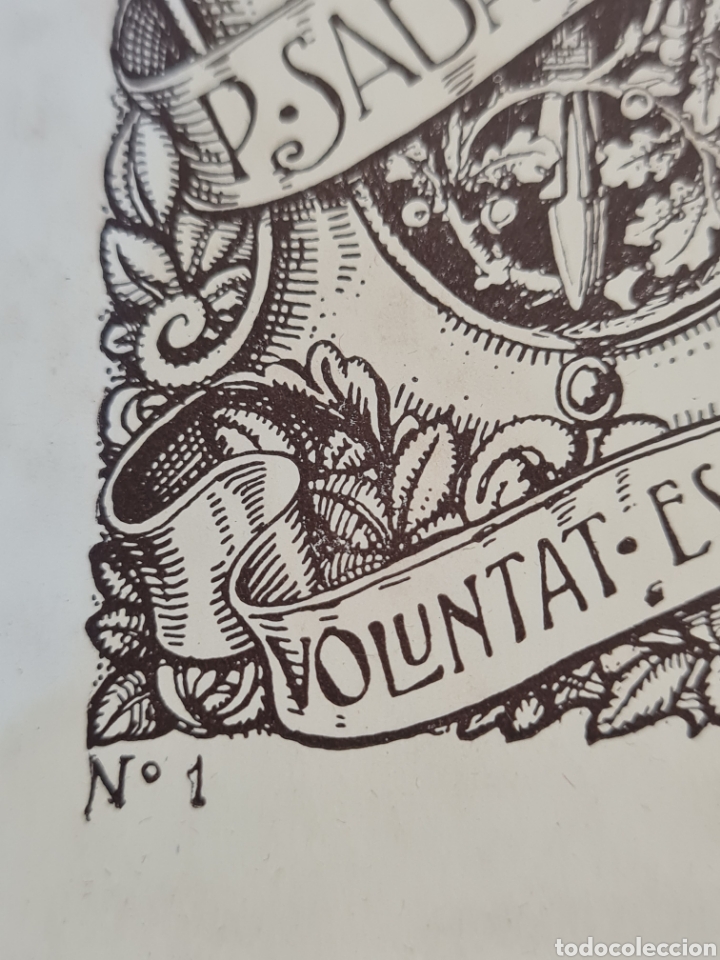 Arte: EX-LIBRIS,P,SABATE,JAUMA,N1 - Foto 2