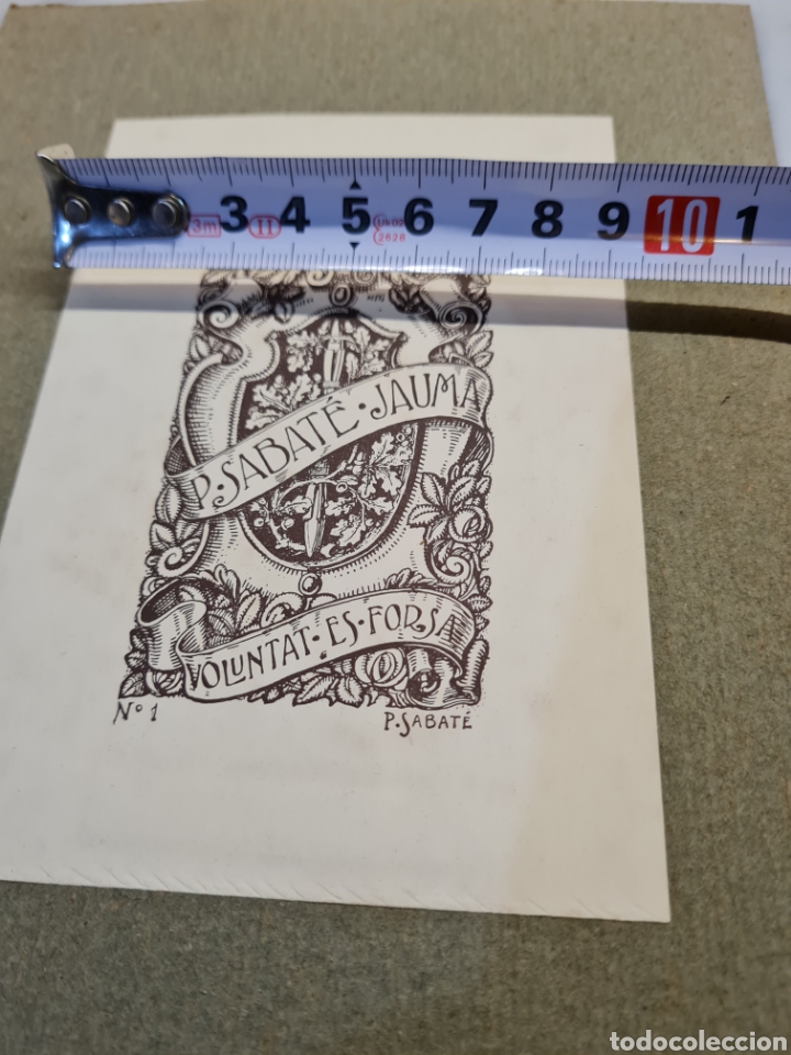 Arte: EX-LIBRIS,P,SABATE,JAUMA,N1 - Foto 4